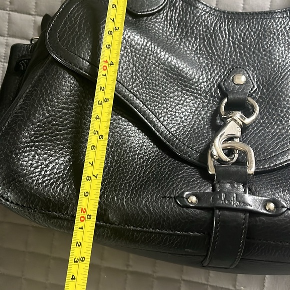 Cole Haan Elegant Black Leather Satchel - Picture 5 of 7